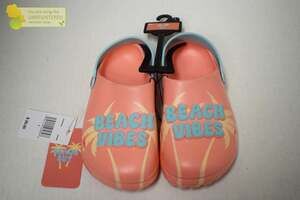 Ground Up Beach Vibes Kids Clogs Girls Peach Size 1
